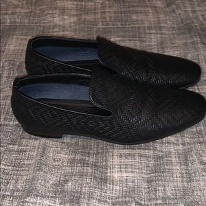Steve Madden Dieggo Black Leather Loafers